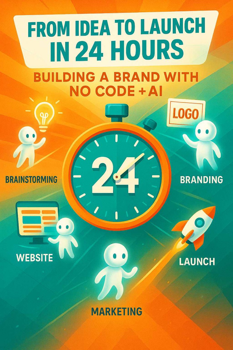From Idea To Launch In 24 Hours — Building A Brand With No Code + AI