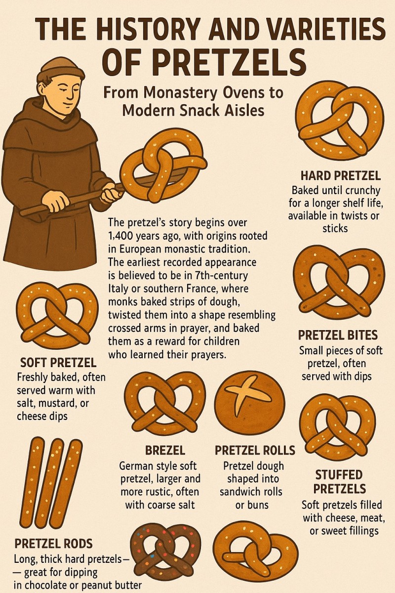 The History Of Pretzels And Their Many Delicious Variations