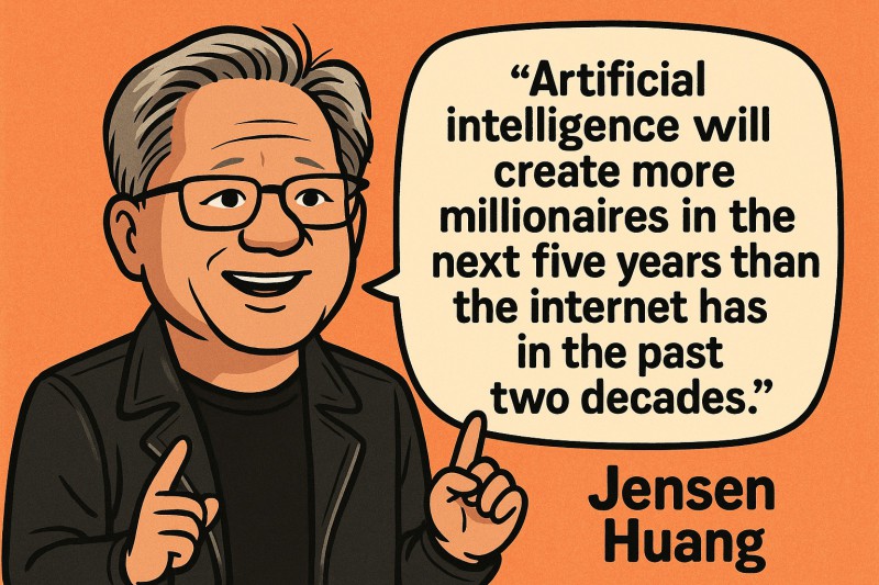 AI Will Create More Millionaires Than The Internet, Says Nvidia Ceo Jensen Huang