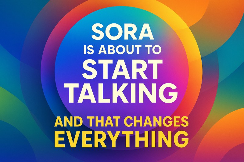 Sora Is About To Start Talking — And That Changes Everything