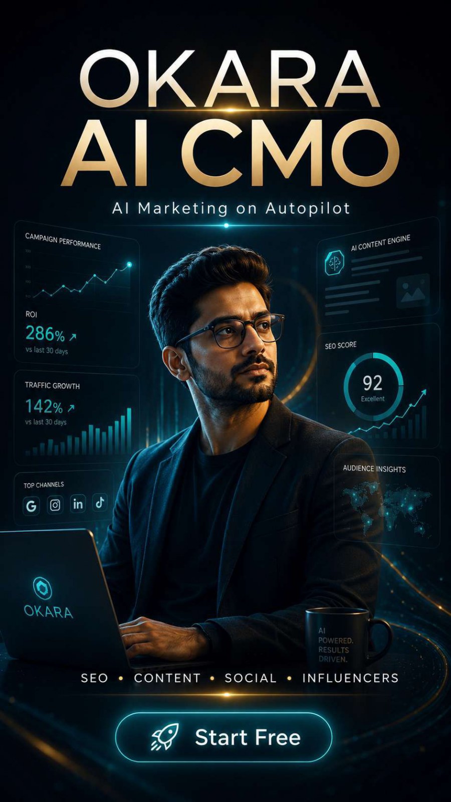 Try Okara for Free: The AI Marketing Co-Pilot for Growth, SEO, Content, Social Media, and Influencer Outreach