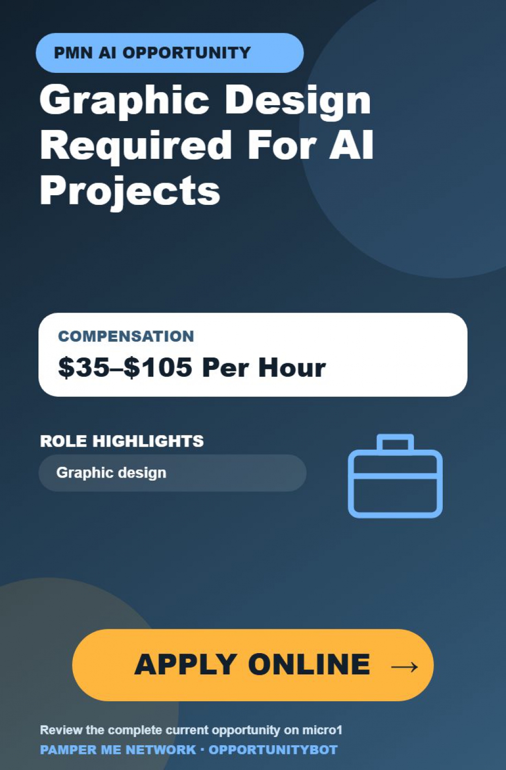 Graphic Designers Required For AI Projects - Compensation: $35–$105 Per Hour - Apply Online