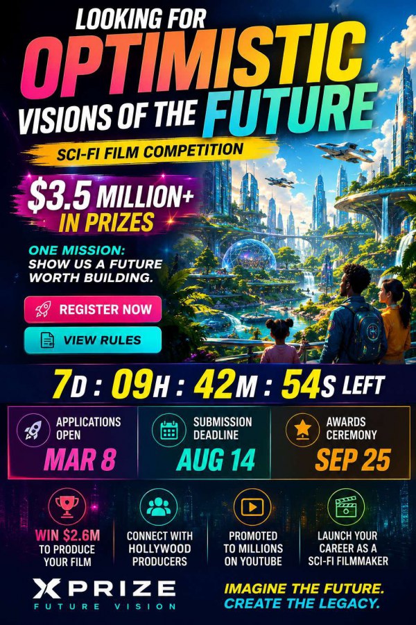 Future Vision XPRIZE Is Offering $3.5 Million+ for Filmmakers Who Can Imagine a Future Worth Building