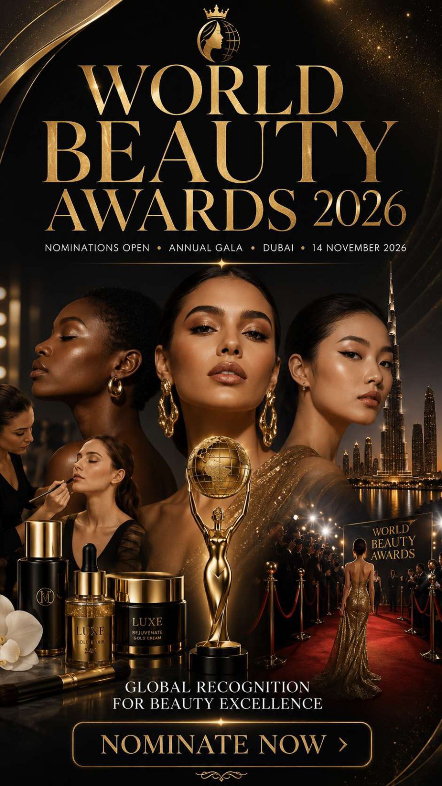 Global Nominations Open for Beauty Brands, Salons, Skincare Innovators, and Industry Professionals