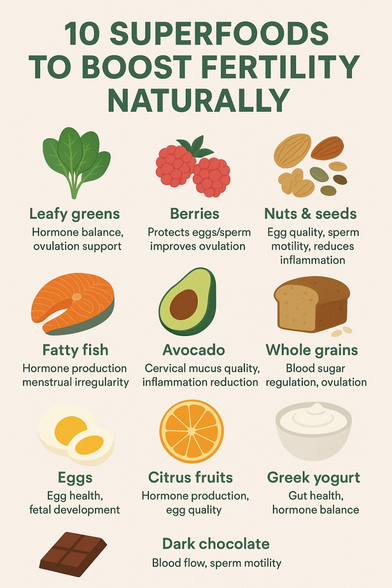 10 Superfoods To Boost Fertility Naturally