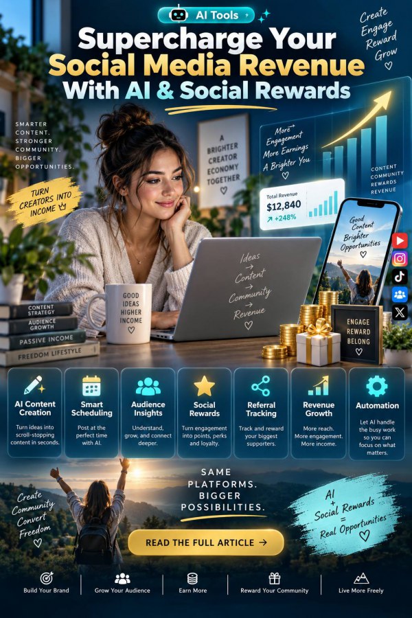 Supercharge Your Social Media Revenue With AI & Social Rewards | AI Tools