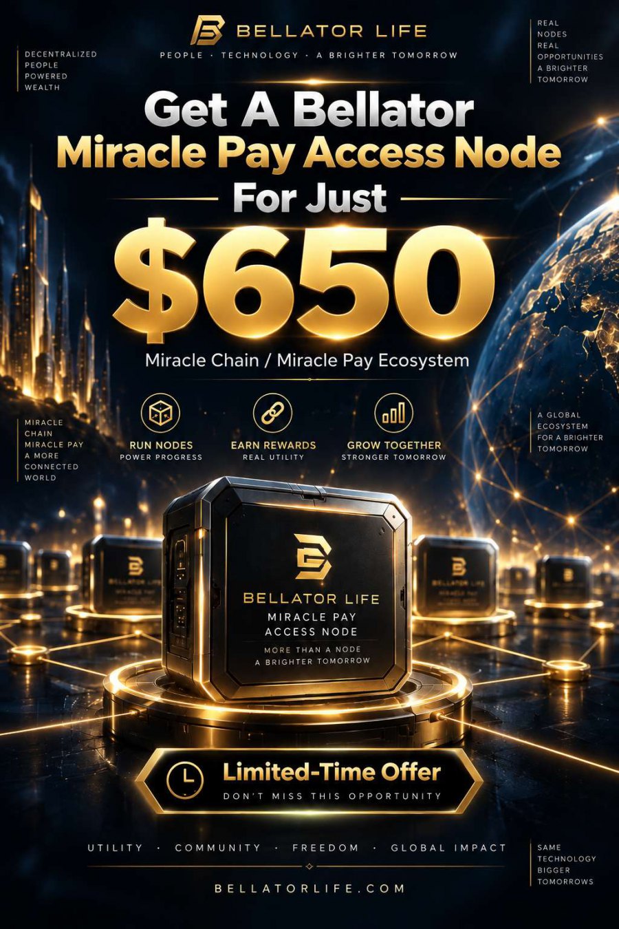 Special Offer: Get A Bellator Miracle Pay Access Node For Just $650
