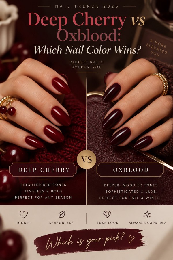 Deep Cherry vs Oxblood - Which Nail Color Wins?