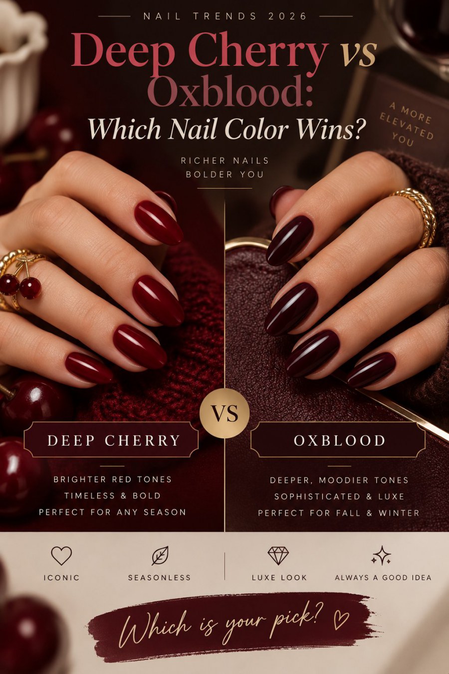 Deep Cherry vs Oxblood - Which Nail Color Wins?
