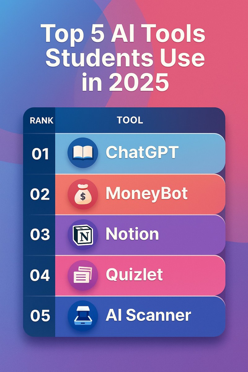 Top 5 AI Tools Students Use In 2025