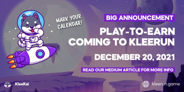 Play #Klee Blockchain Game And Earn Crypto Beginning Monday December 20, 2021 #Klee $klee #Kleerun #Earn #Crypto #KleeArmy #Playtoearn #ShareToEarn