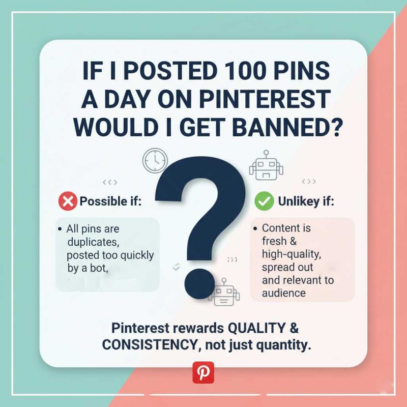 If I Posted 100 Pins A Day On Pinterest Would I Get Banned?