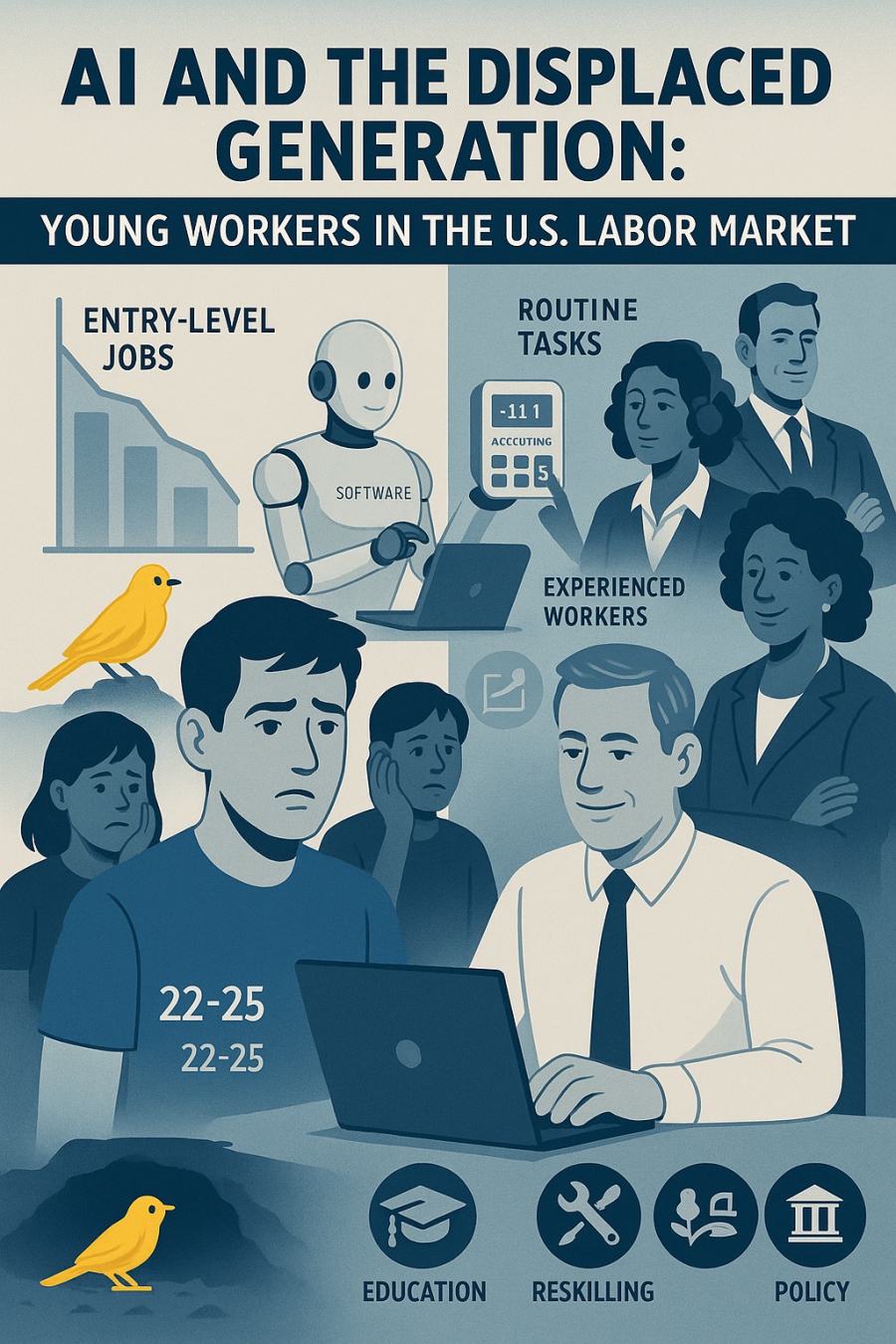 AI And Entry Level Jobs: Are Young Workers Becoming The “Canaries In The Coal Mine”?