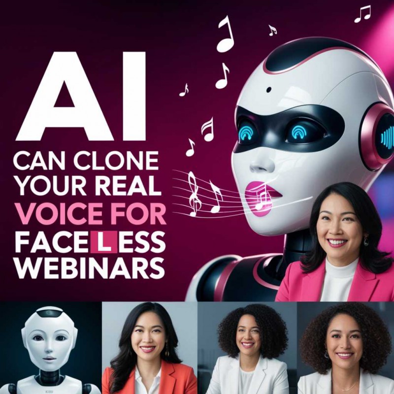 Cloning Real Voice Technology For Enhanced Faceless Beauty Webinars