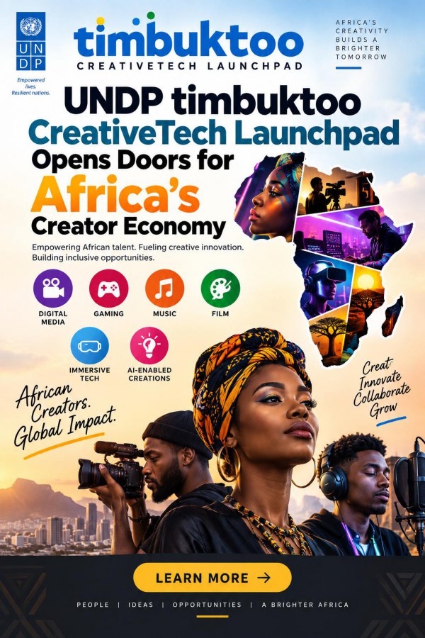 UNDP timbuktoo CreativeTech Launchpad Opens Doors for Africa’s Creator Economy