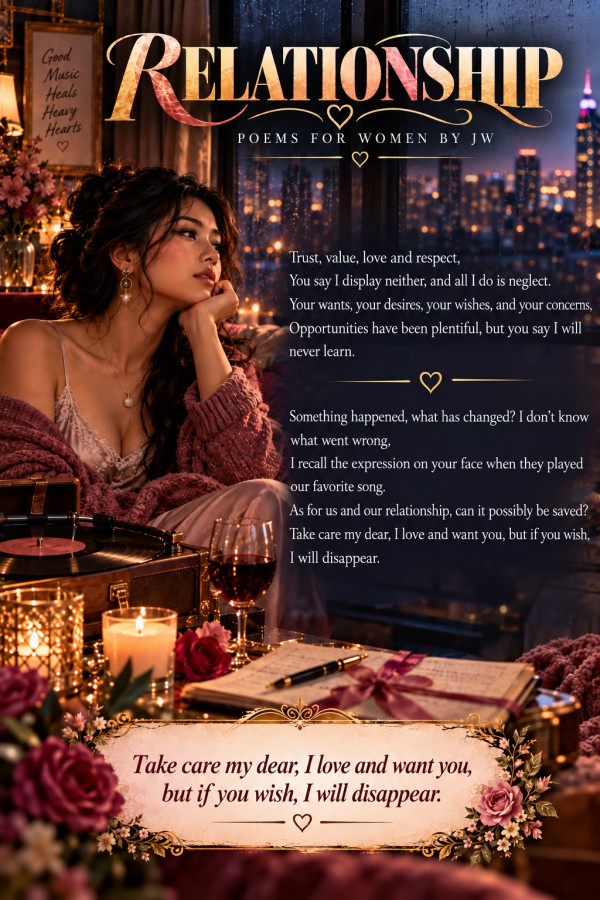 Relationship - Poems For Women By JW