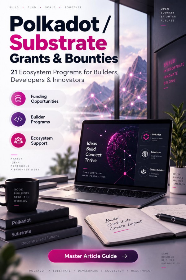 21 Polkadot and Substrate Grants, Bounties and Builder Programs for Web3 Projects