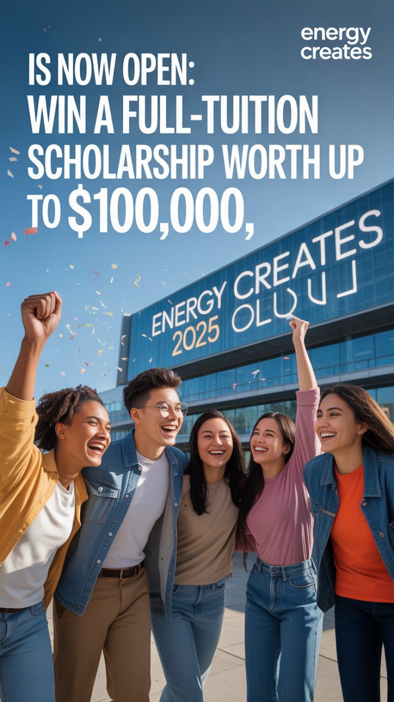 Energy Creates 2025 Is Now Open: Win A Full Tuition Scholarship Worth Up To $100,000