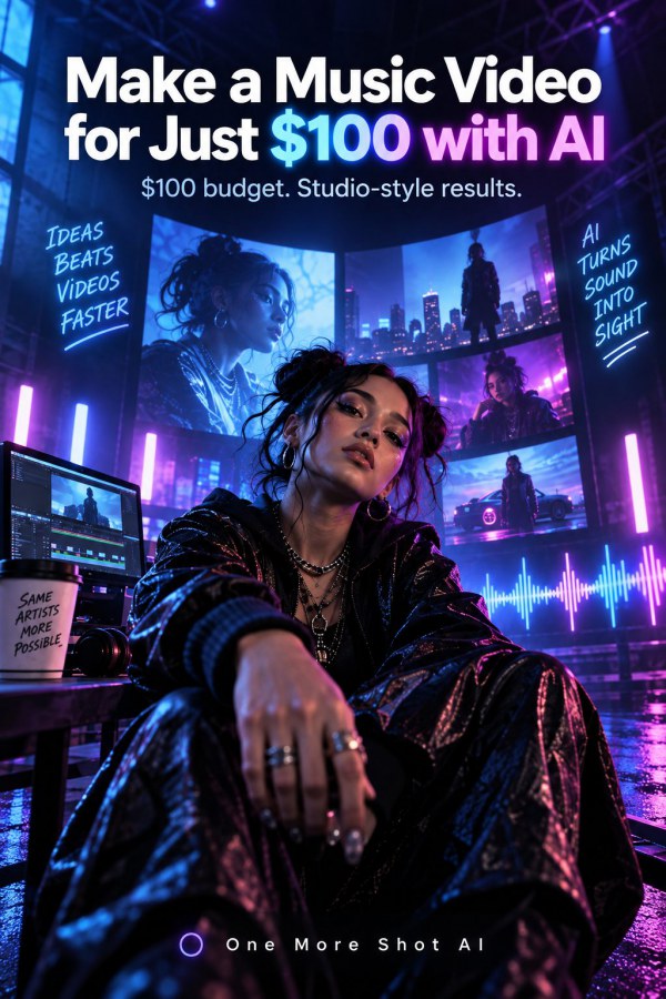 A Music Video for Under $100? One More Shot AI Is Bringing Studio-Style Production Within Reach of Independent Artists