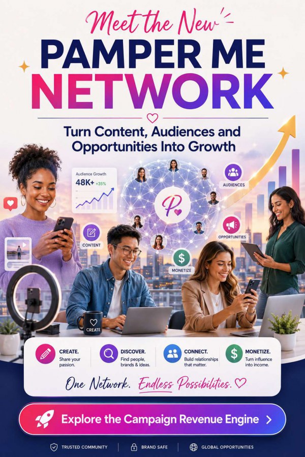Meet the New Pamper Me Network: Turn Content, Audiences and Opportunities Into Growth