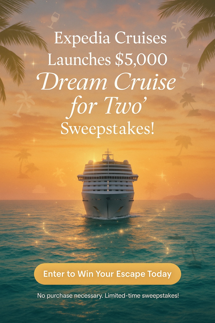Win A Dream Vacation In 2025: Expedia Cruises Launches $5,000 “Dream Cruise For Two” Sweepstakes