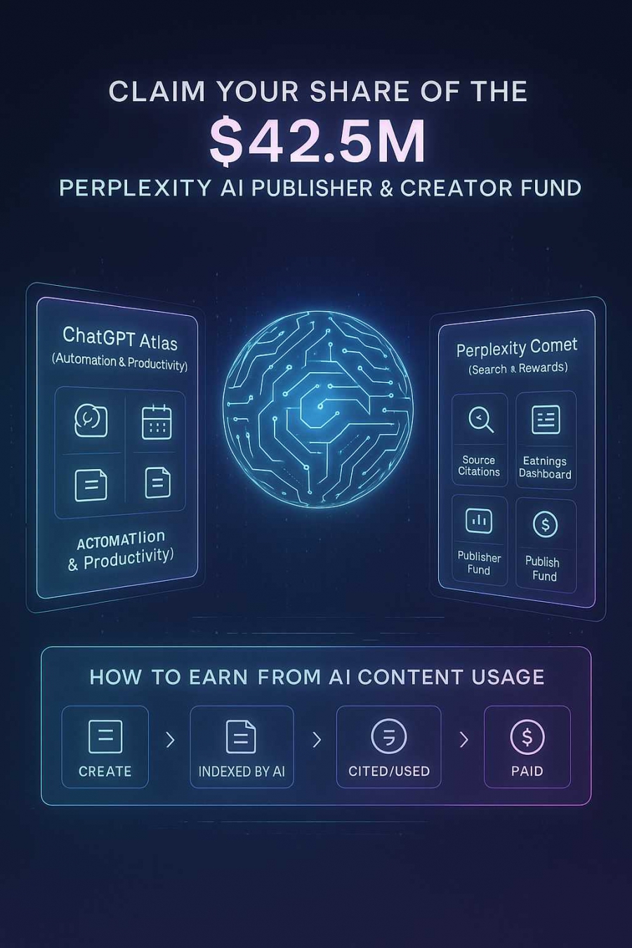 Apply To Claim Your Share Of $42.5 Million Perplexity Creator & Publisher Fund