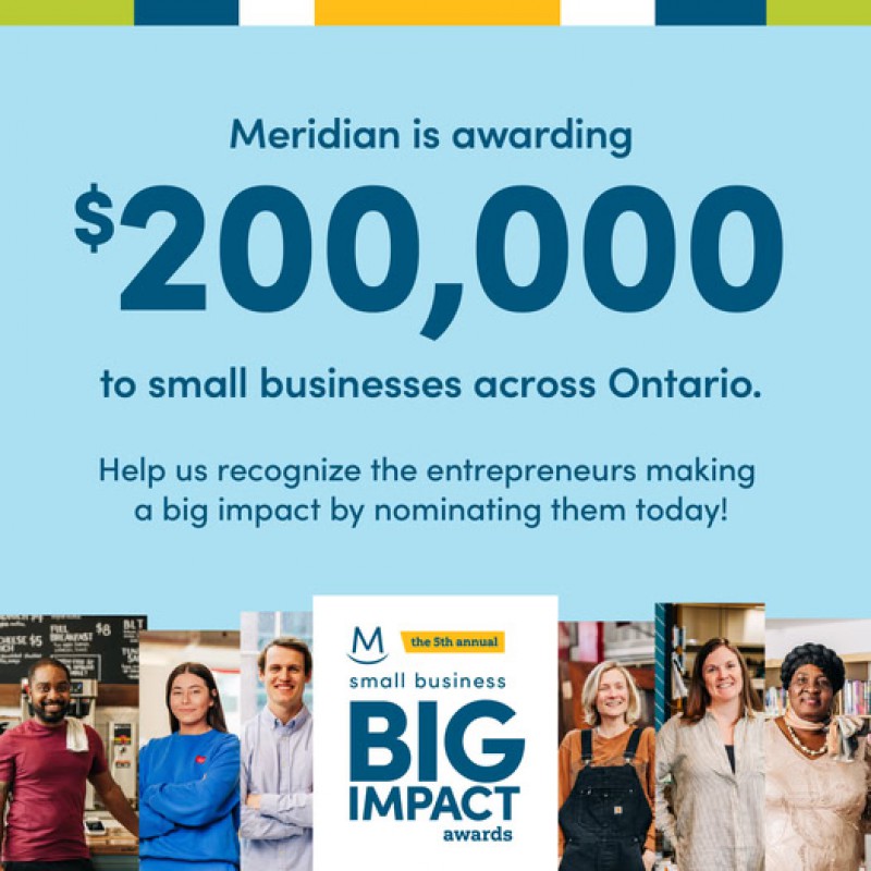 Meridian Credit Union Announces $200,000 In Small Business Big Impact Awards