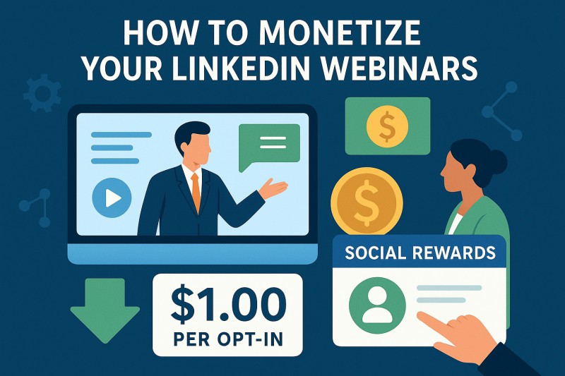 How To Monetize Your LinkedIn Webinars: Turn Your Audience Into Revenue