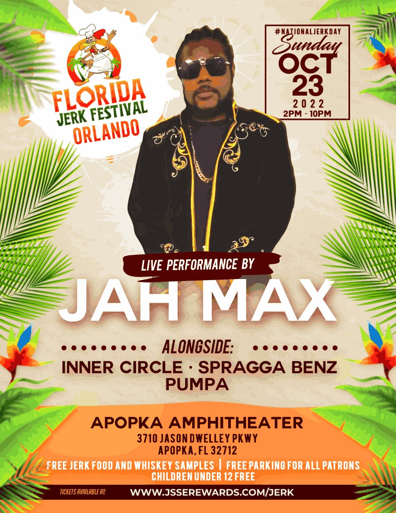 Jah Max Performs Live @ Florida Jerk Festival, Oct 23, 2022 #nationaljerkday #foodie #musicfestival @floridajerkfest @jssexchange @jahmaxmusic
