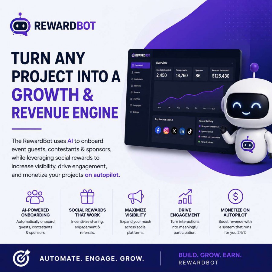 RewardBot: Turn Any Project Into a Growth & Revenue Engine With AI