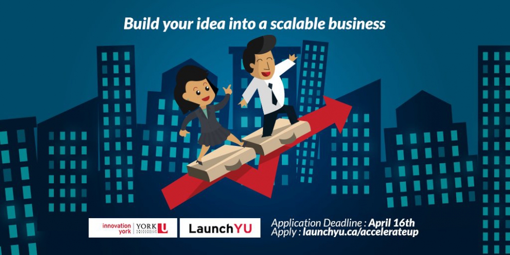 Turn Your Venture Into A Thriving Business With AccelerateUP! Up To $25,000 In Funding Available @LaunchYU_York @matrixthinker