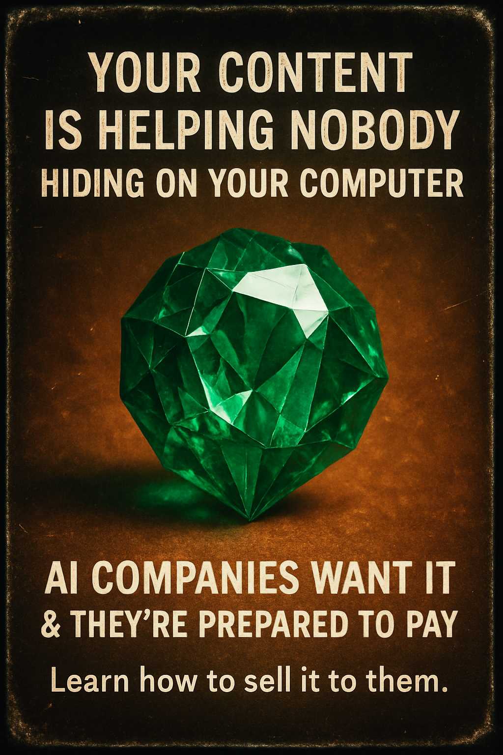 Your Content Is Helping Nobody Hiding on Your Computer