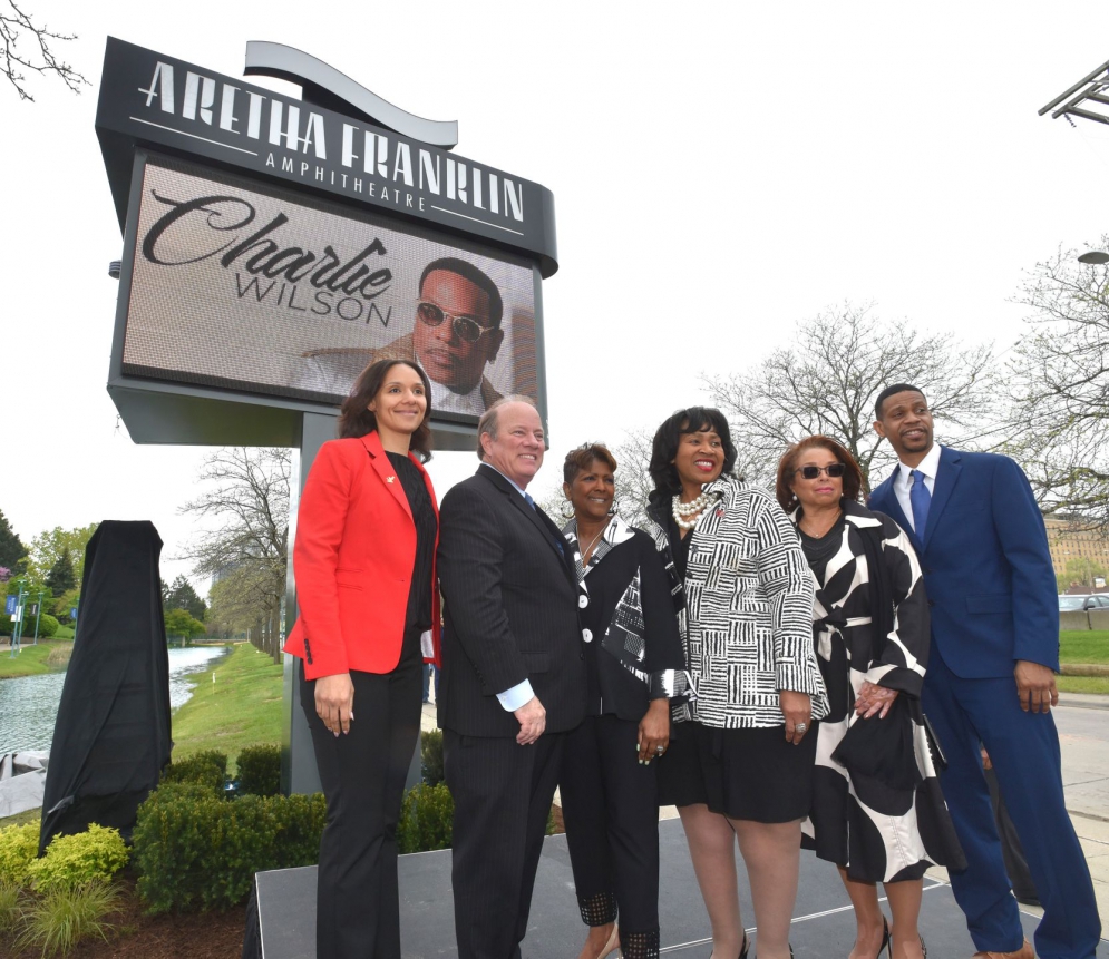 Dedication Of The Aretha Franklin Amphitheatre In Detroit Held May 17 #arethafranklin #blackmusicmonth #notforprofit