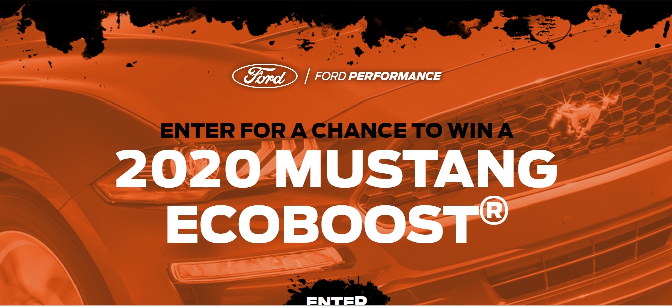 Last Chance To Enter And Win A $40,000 2020 Ford Mustang Ecoboost Fastback: Deadline Oct 19/2019 #contest