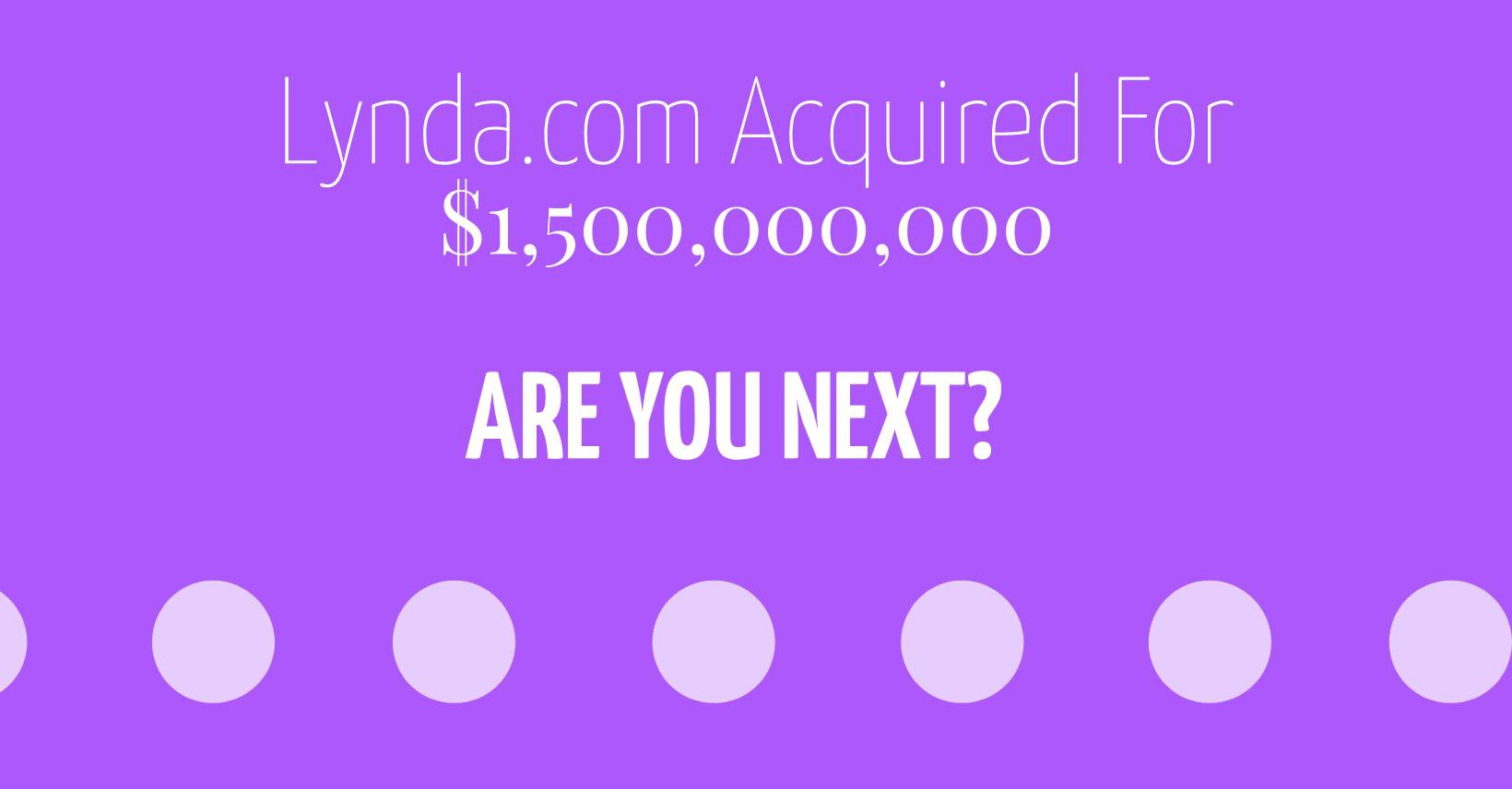 Elearning Platform Lynda.com Was Purchased For $1.5 Billion Now You Can Deploy Your Online Training Website For Just $499.99