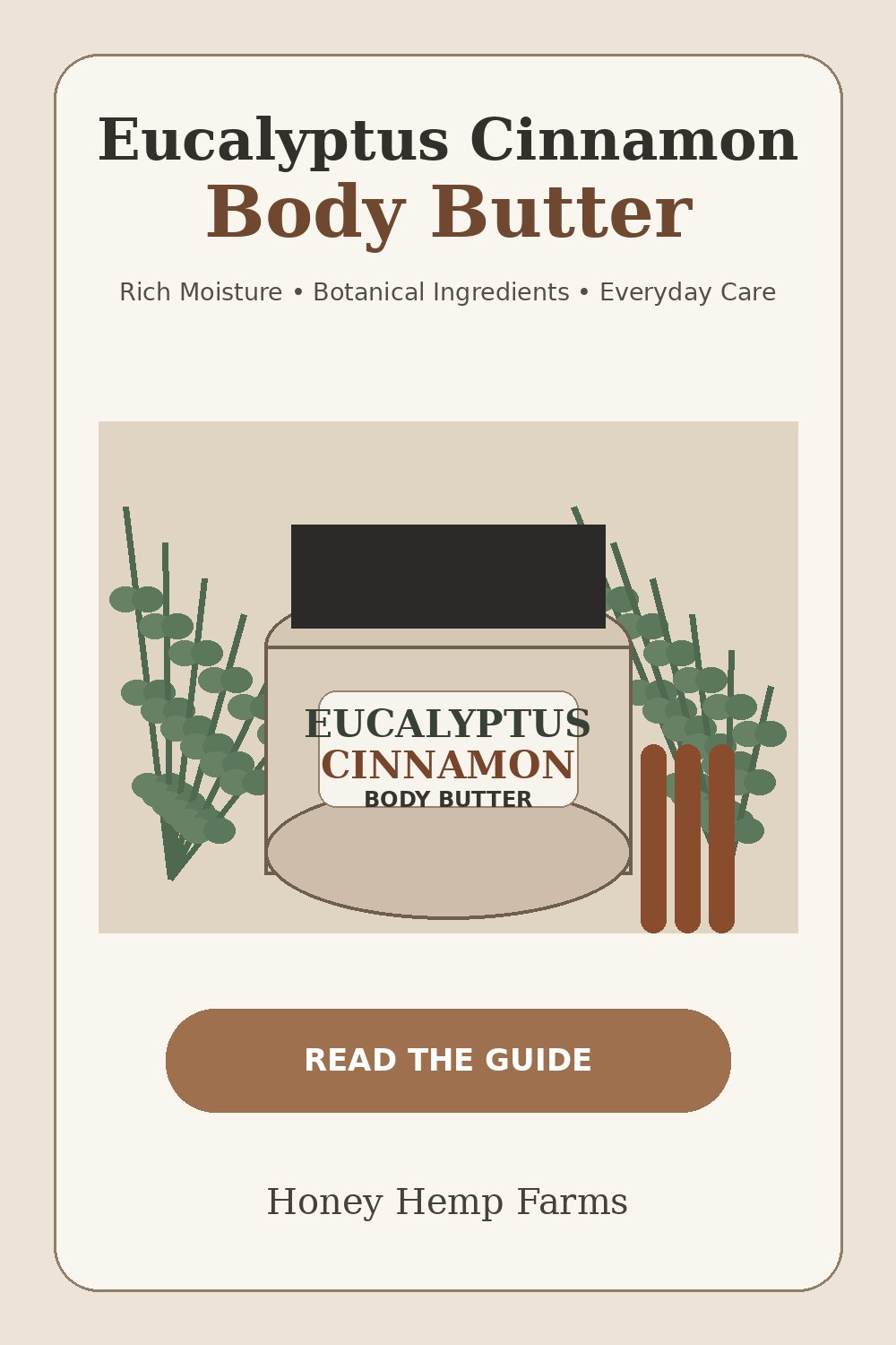 Pinterest-style Eucalyptus Cinnamon Body Butter guide