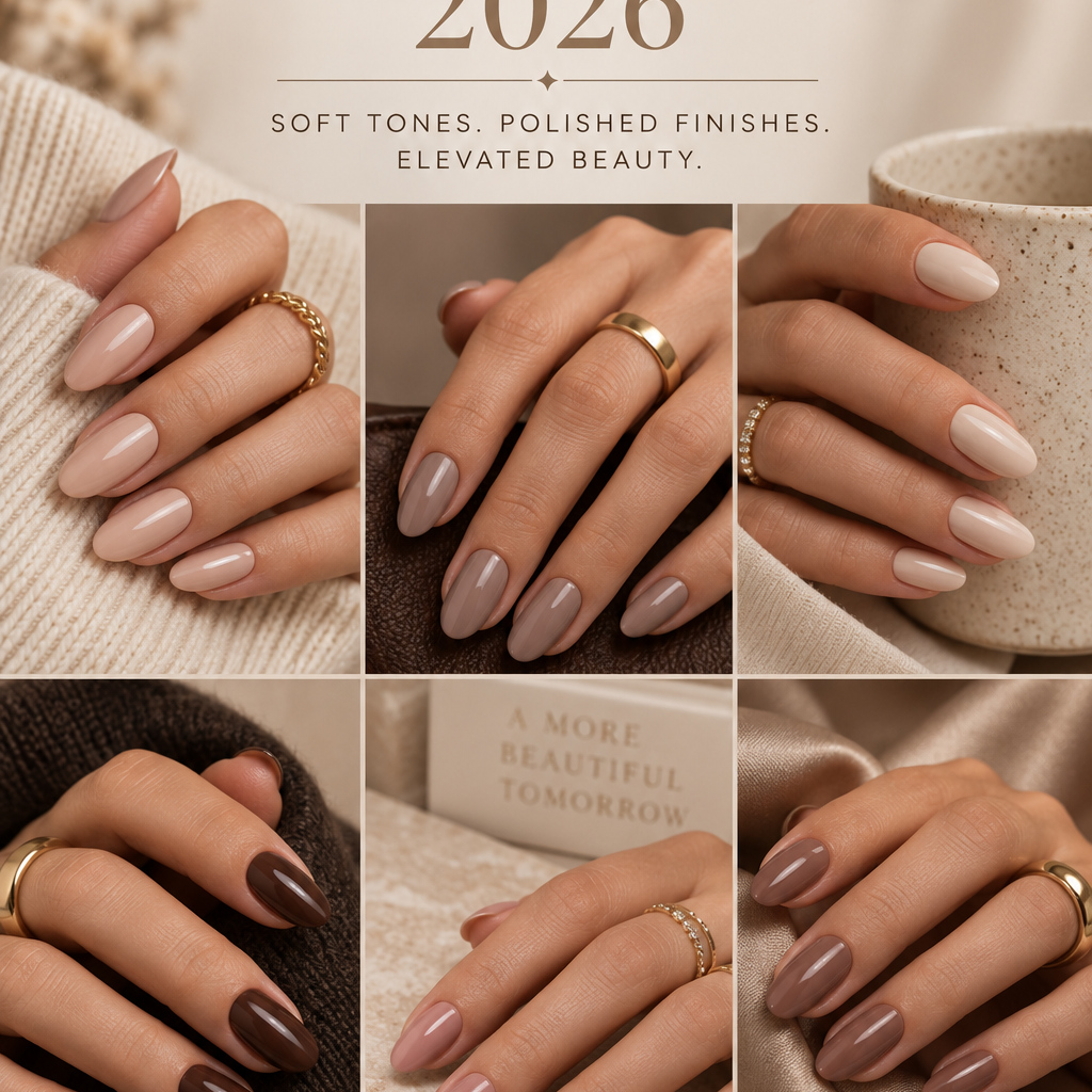Square Quiet Luxury Nail Colors 2026 manicure collage