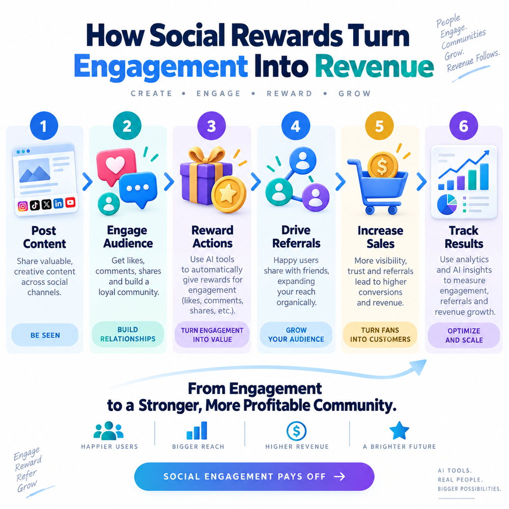 How social rewards turn engagement into revenue