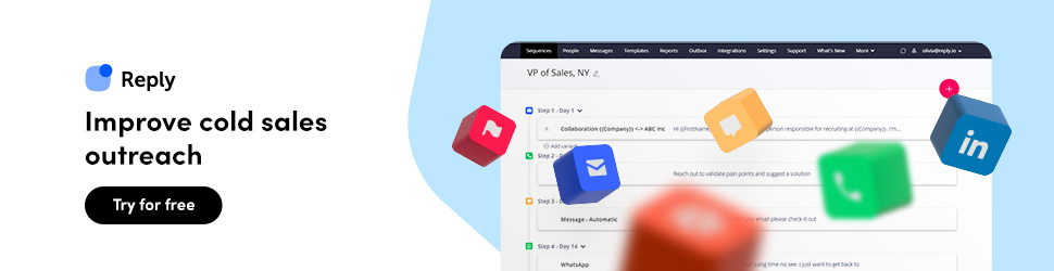 Sign up for a free Reply trial