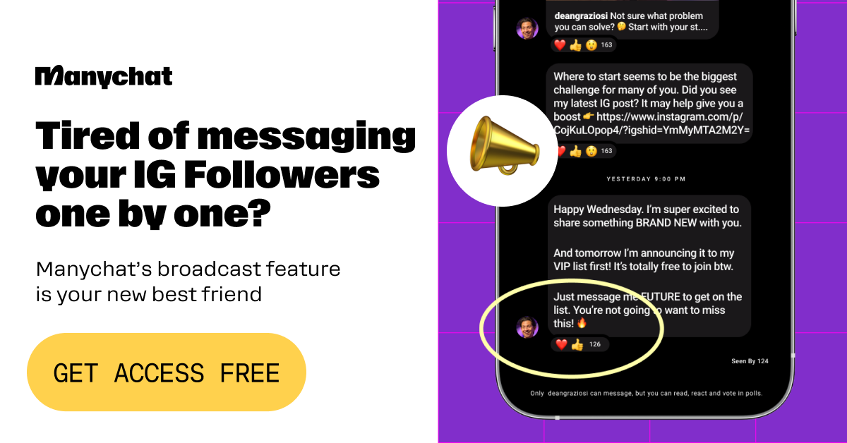 Tired of messaging instagram respondents individually