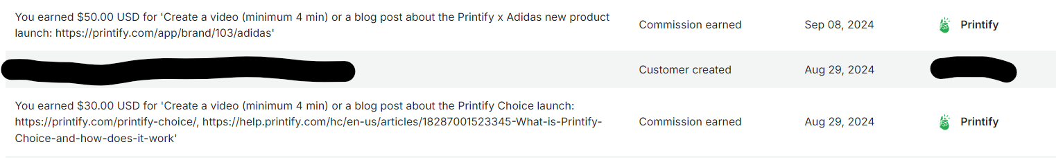 Printify Challenges