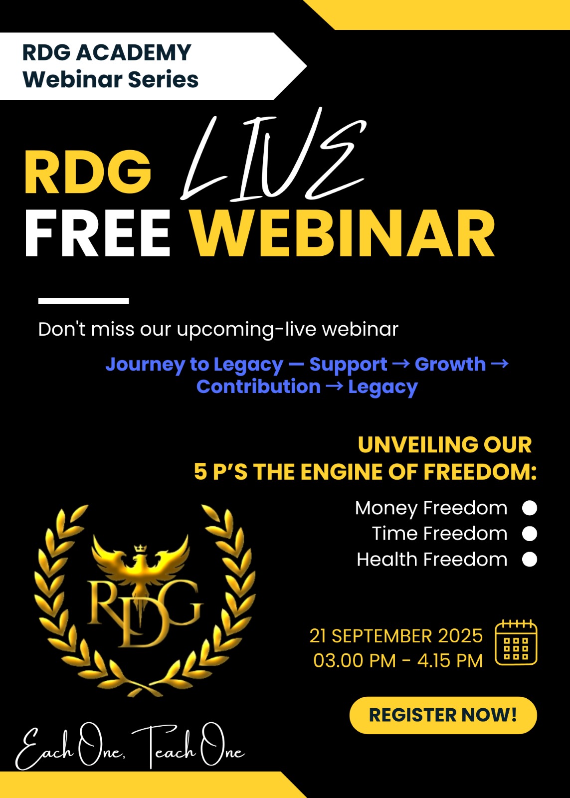 Using RDG’s 5 Ps to Build Cash Flow, Protect Your Time, and Reduce Stress