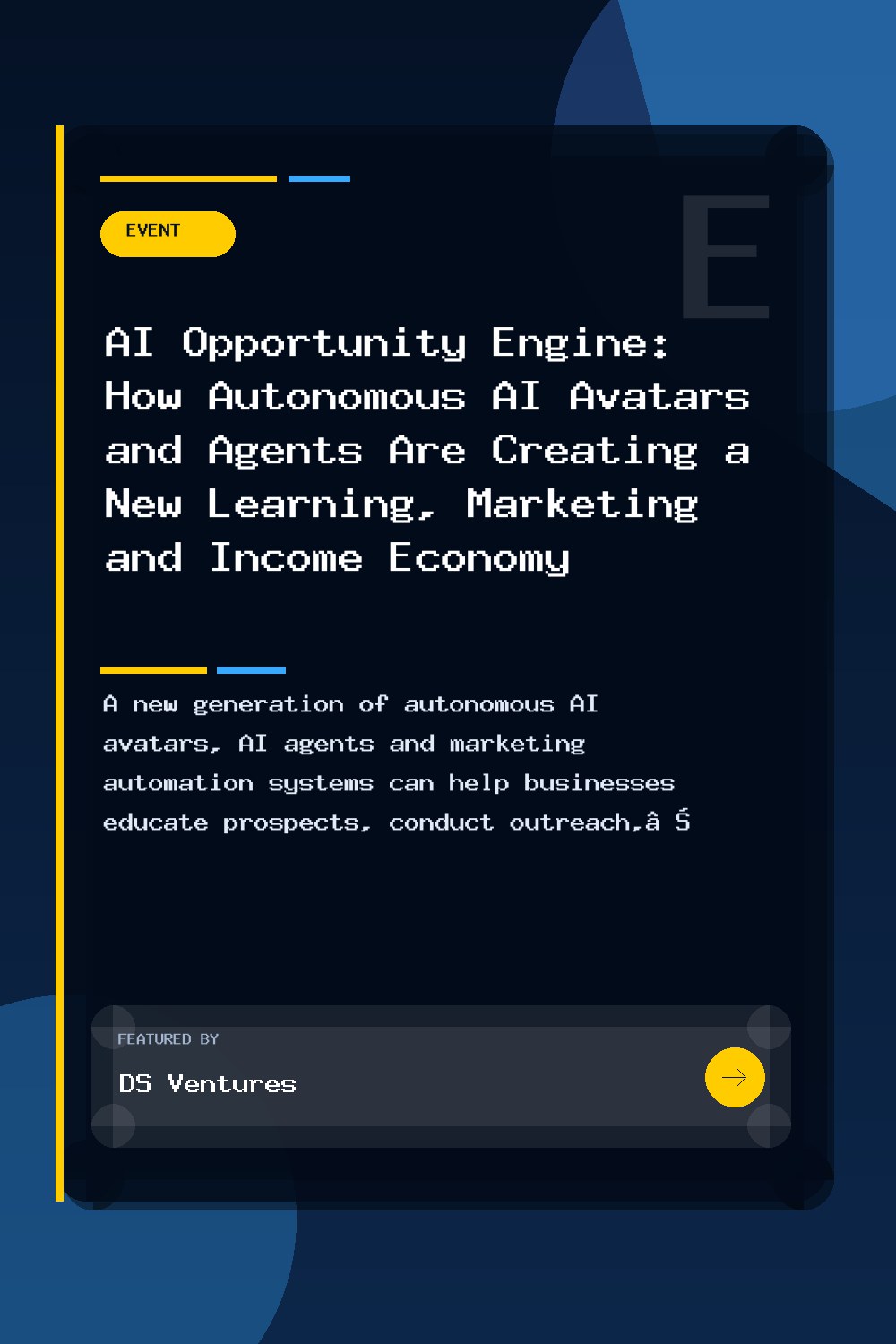 AI Opportunity Engine: How Autonomous AI Avatars and Agents Are Creating a New Learning, Marketing and Income Economy