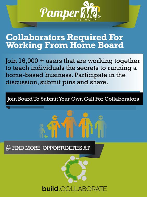 Collaborators Required For Working From Home Pinterest Board