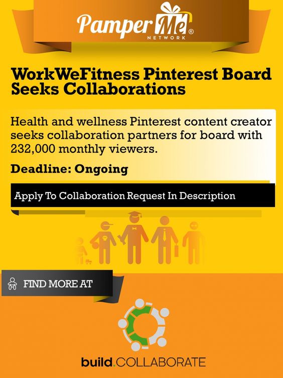 WorkWeFitness Pinterest Board Seeks Collaborations